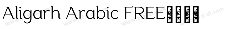 Aligarh Arabic FREE字体转换